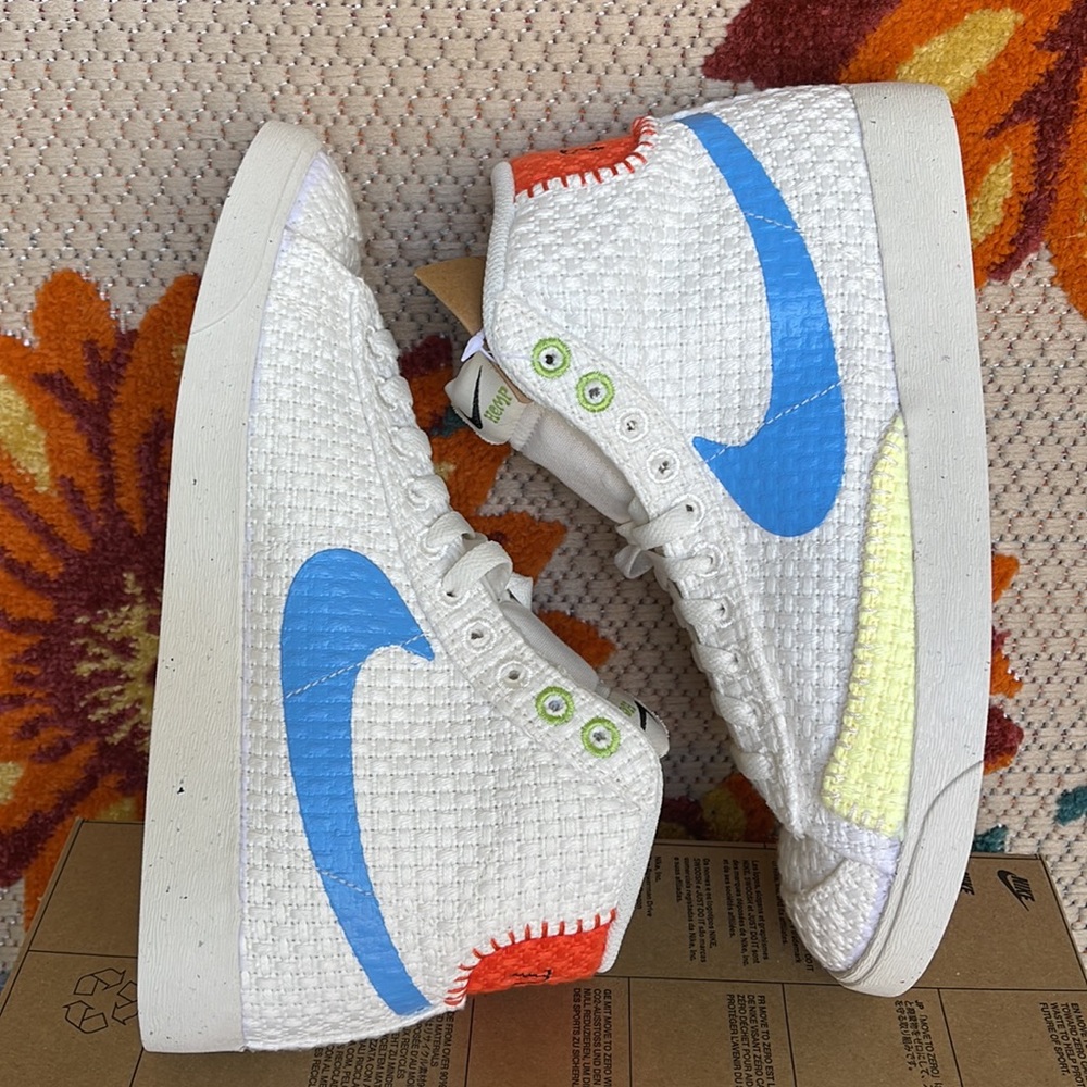 Nike Blazer Mid ‘77 NEXT NATURE Sail/University Blue ‘HEMP’ Men’s sneakers - Picture 3 of 16